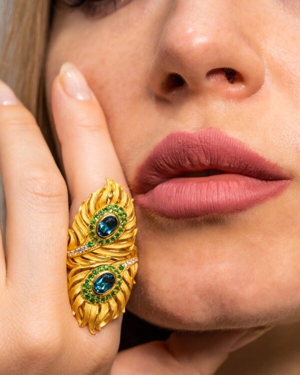 Peacock feathers Ring - Image 2